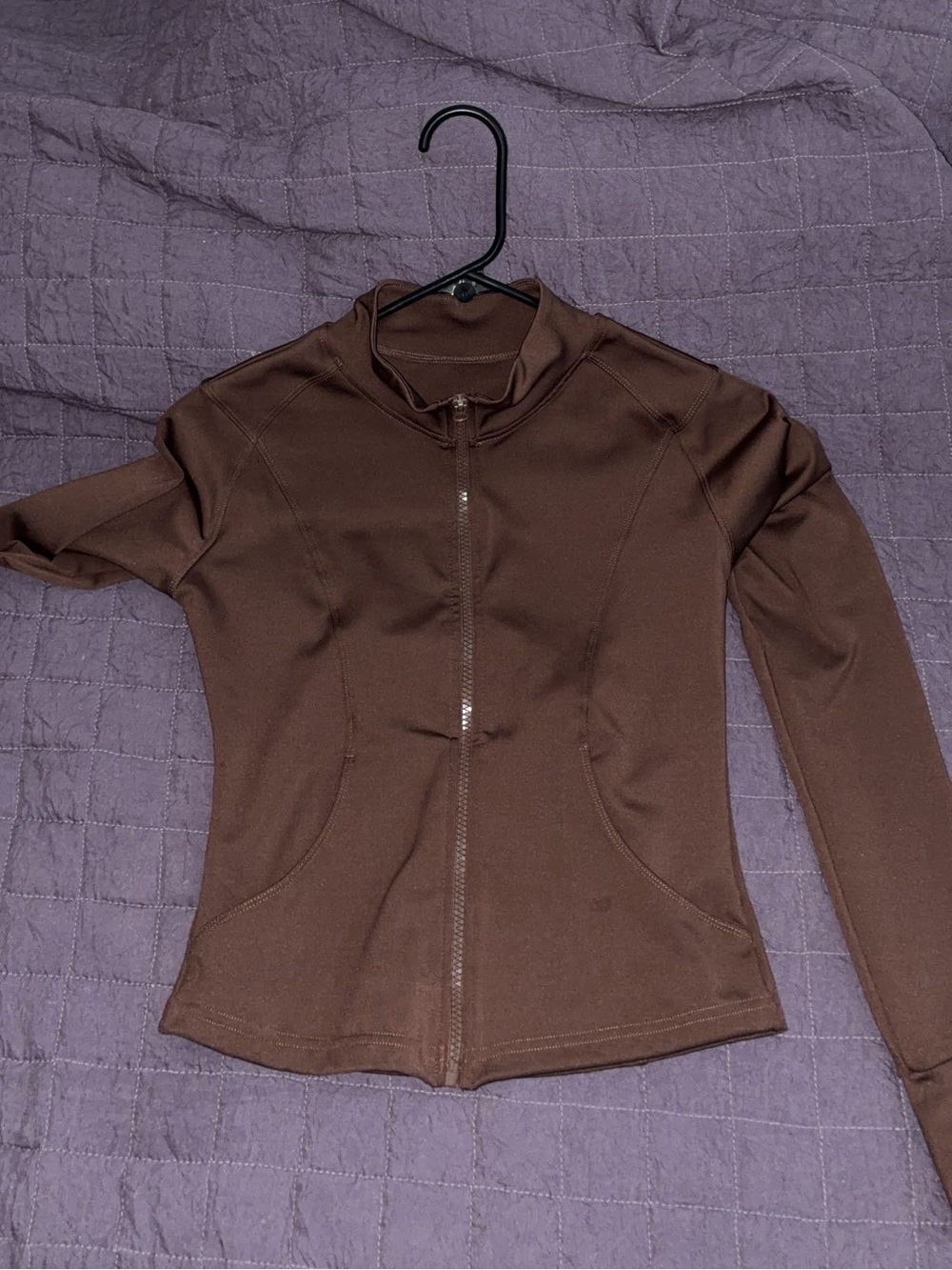 Brown Women's Full-Zip Performance Jacket